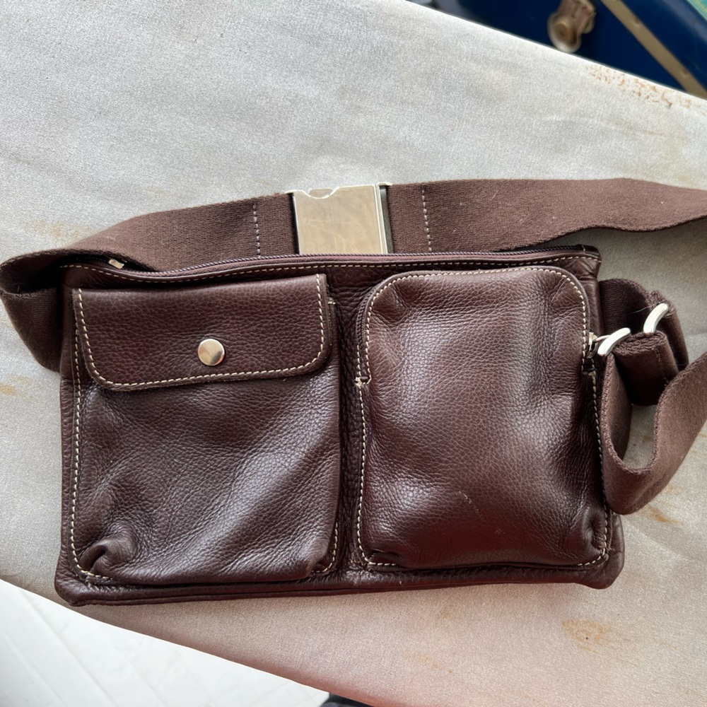 Vintage Roots Brown Leather Fanny Pack